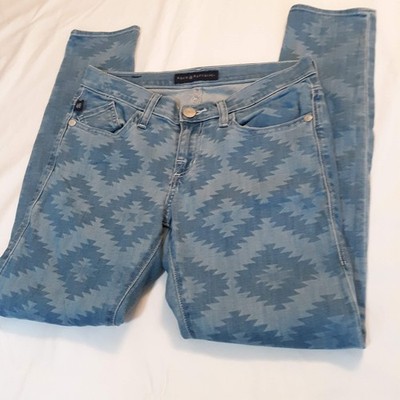 Rock & Republic Women's Size 6 Aztec Print Birkin Jeans Very Good Cond