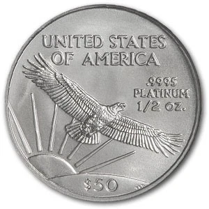 2006 1/2 oz American Platinum Eagle MS-69 NGC (First Strikes) - Image 3 of 3