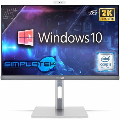 All IN One 24 '' 2K 75Hz i3 8° Gen Win 10 RAM 16GB SSD 480GB PC Gaming Render