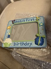 My First Birthday Blue Photo Frame 4 6 inch
