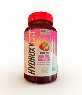 Hydroxycut Weight Loss + Women Hair Skin Nails Strawberry 90 Gummies 9/2026