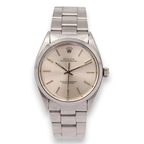 VINTAGE ROLEX OYSTER PERPETUAL 1002 WRISTWATCH STAINLESS STEEL FULL SET C1979