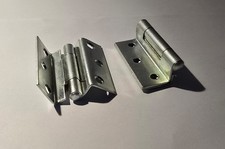 PAIR OF GALV STORM PROOF HINGES FOR WINDOW SHUTTERS HEAVY DUTY Cranked 2.5" 63mm