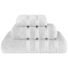 American Soft Linen Premium 3PC Turkish Towel Set - 600 GSM 100% Cotton - Silver