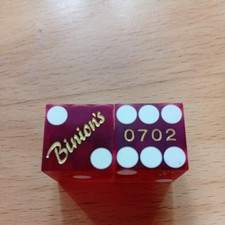 Casino Würfel  Binion`s, red  jedes paar mit match nummern,Las Vegas