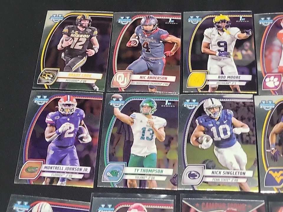 Lot Of (58) 2024 Bowman University Football Includes (8) Autos, #'erd, Parallels - Image 4 of 4