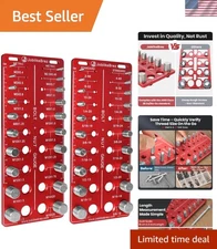 Thread Checker, 40 Nut and Bolt Thread Checker, Bolt Size and Thread Gauge 20...