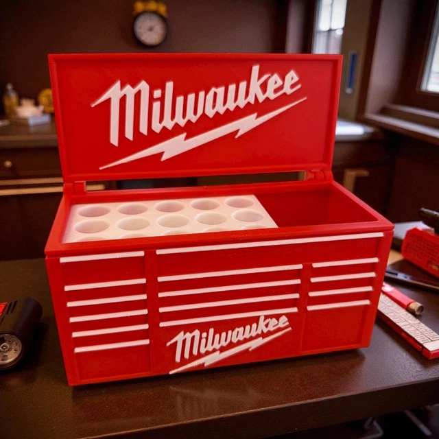 Milwaukee Workbench Toolbox Pen Holder – Tool Box Organizer for Desk