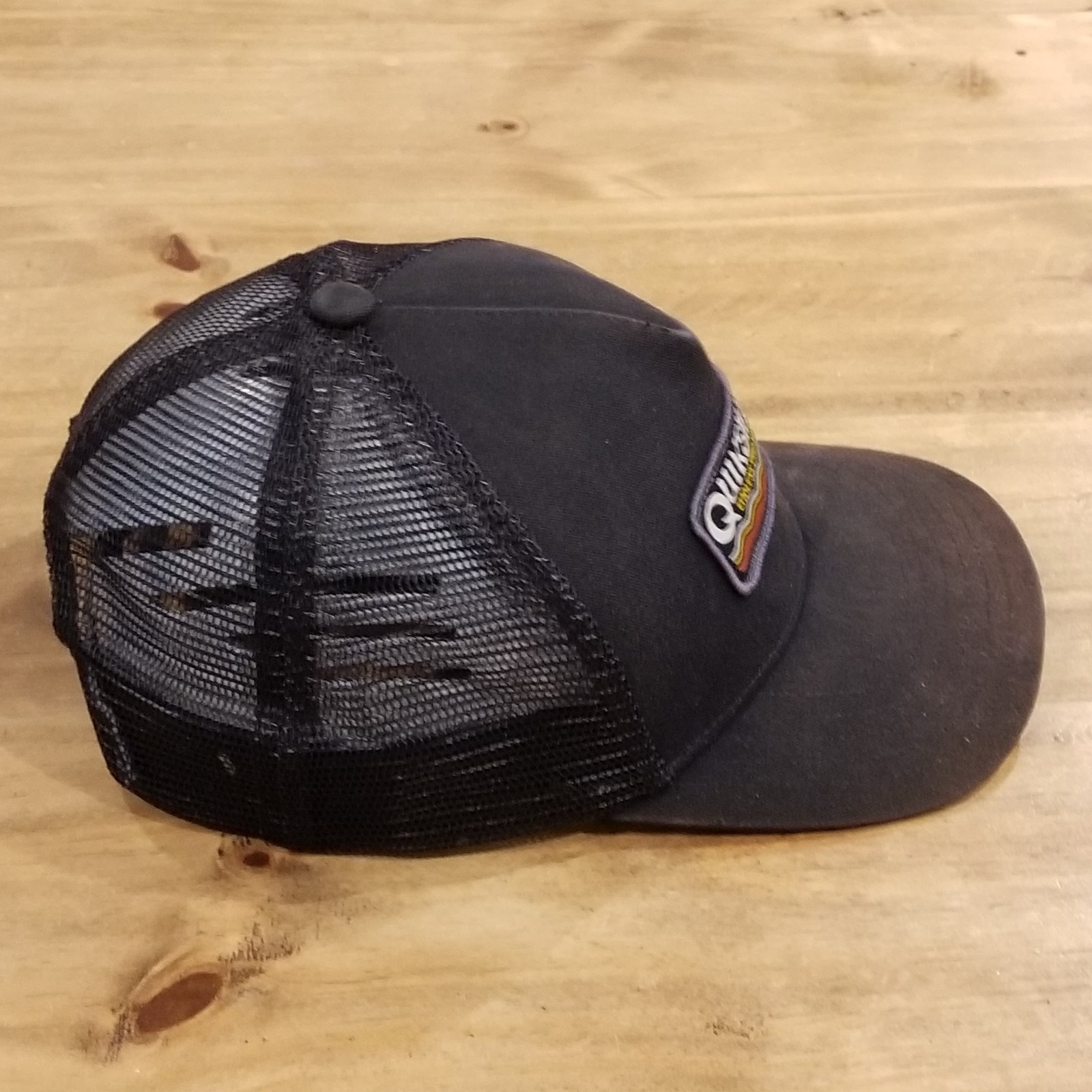 QuikSilver Hat Cap Snapback Patch Trucker Black F… - image 5