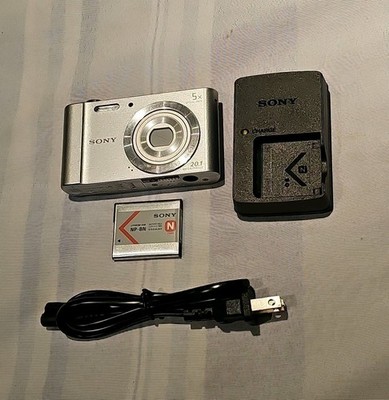 Sony Cyber-shot DSC-W800 20.1MP Digital Camera + Charger + Battery Tested F/ship