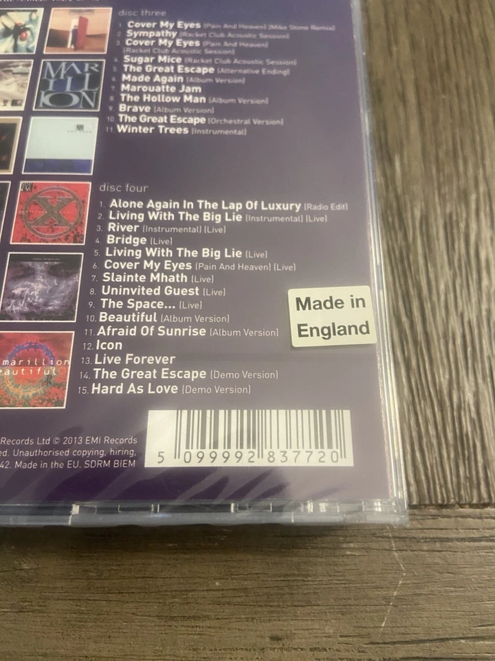 CD MADNESS-CLEAN,MUSIC JUNKIE,HOARDER DIED-MARILLION -SINGLES VOL. 2 CD SEALED - Image 4 of 4