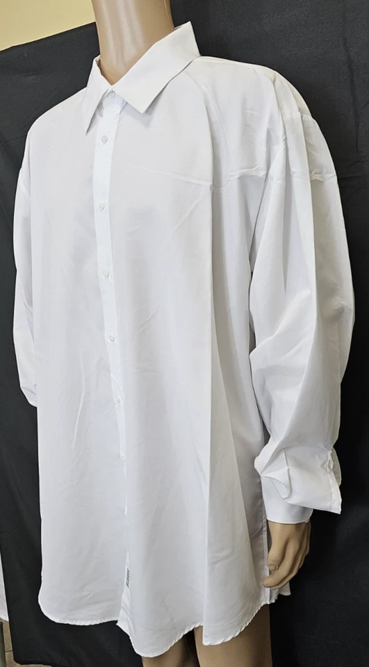 JOSEPH & FEISS Men Shirt Size 4XL (20) 36/37 White Long Sleeve - Image 4 of 4