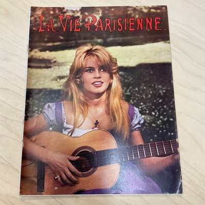 La Vie Parisienne Magazine June 1962 Brigitte Bardot With Guitar