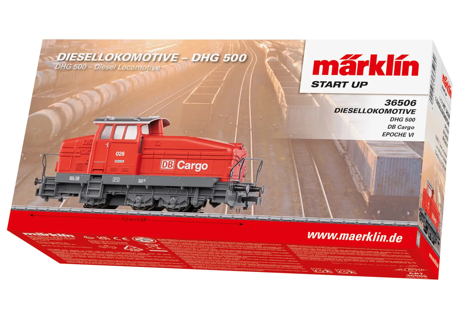 Locomotive Marklin DHG 500 HO finition métal et décodeur sonore - 3