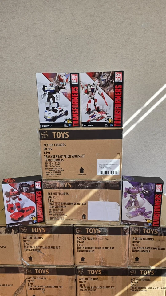 Transformer Generations Cyber Battalion Series Case of 8 Hasbro *New* - Image 4 of 4