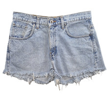 VTG Levi’s SilverTab 9J 29" Waist Cut Off Shorts USA Made Loose Jean Y2K Denim