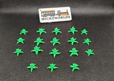 Agavenpflanze für Kunststoff Diorama Modellbau Spur H0-N - 18 Stk.