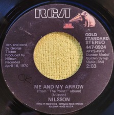 Nilsson "Without You / Me And My Arrow"  reissue VG+