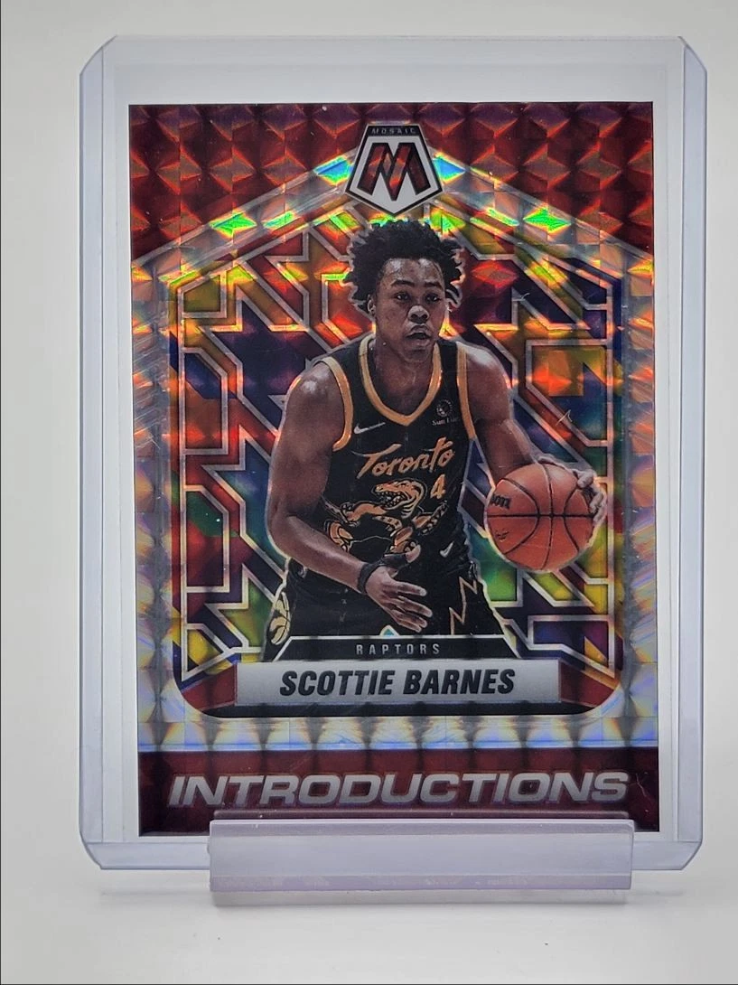 SCOTTIE BARNES 2021-22 MOSAIC INTRODUCTIONS ROOKIE SILVER PRIZM Q2268