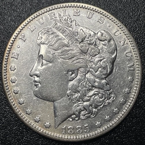 1885-S Morgan Silver Dollar $1 XF+ Details Extra Fine Semi-Key