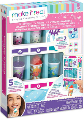 : Fruity Beauty Cosmetics Vending Machine - Dispense 5 Fruit Scented Lip Glosses