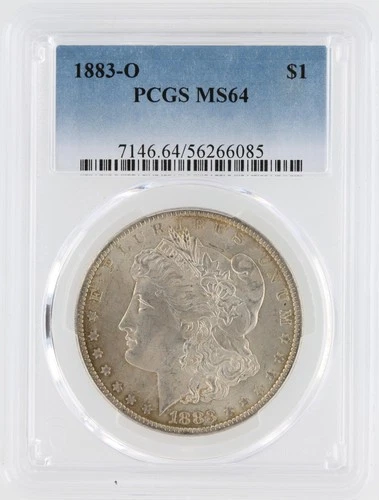 1883-O Morgan Silver Dollar PCGS MS64 S$1 New Orleans Minted No Reserve