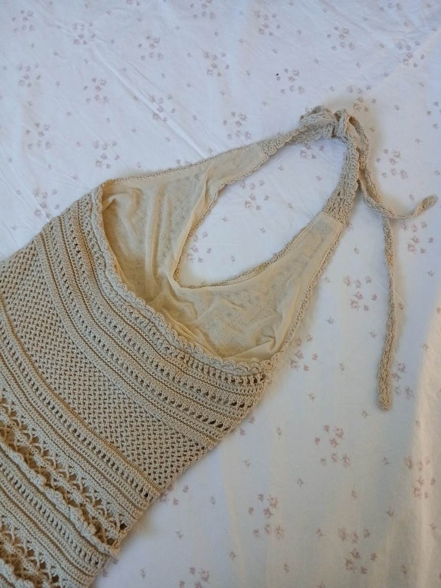Victoria's Secret by Moda International Crochet 100% Cotton Shell Dress |  eBay