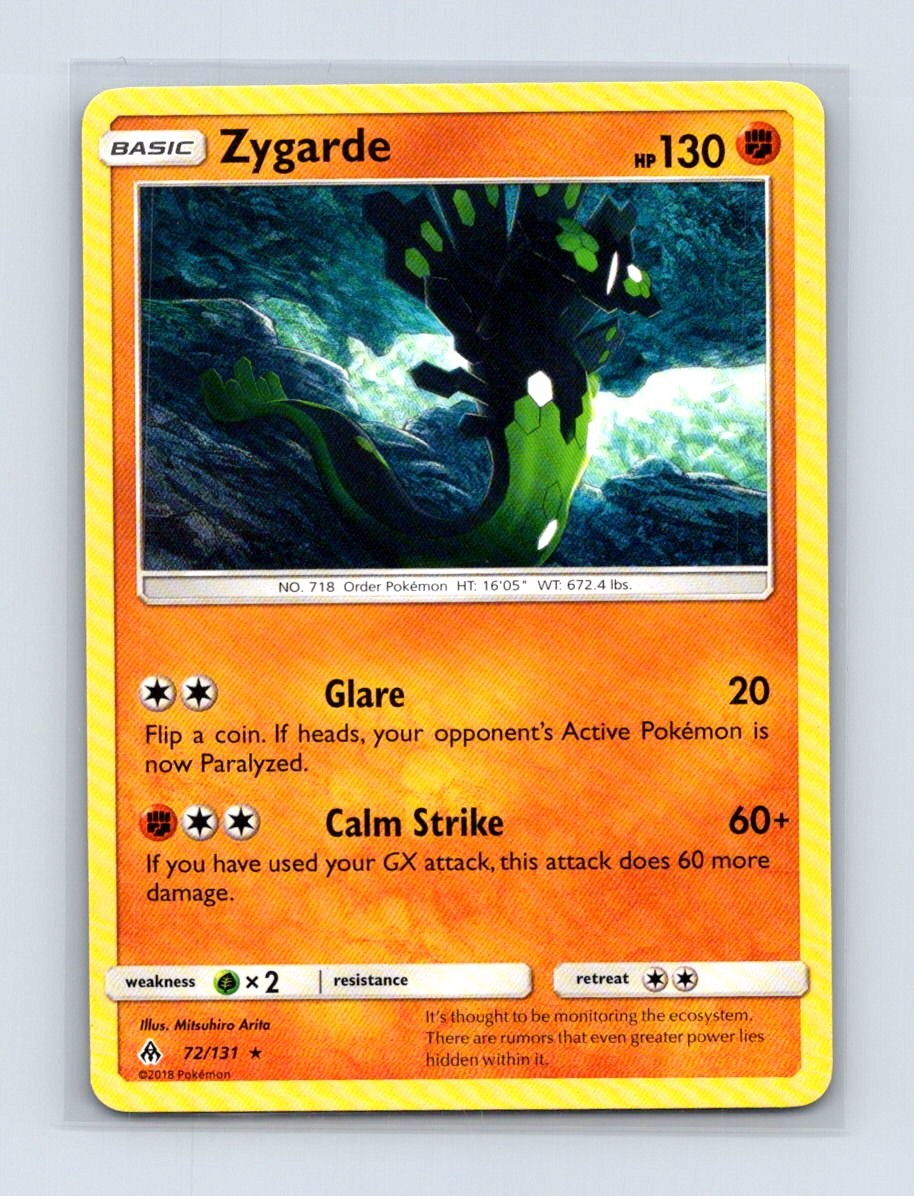 Zygarde 72/131 Rare Forbidden Light Pokemon Lightly Played