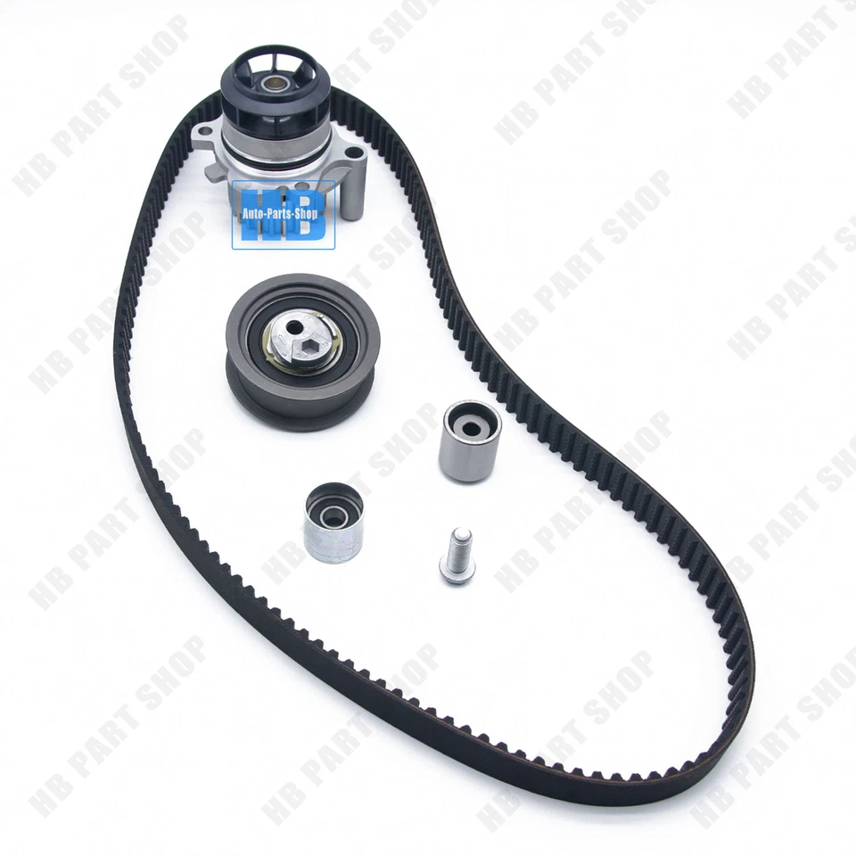 Water Pump Timing Belt Tensioner Kit For VW GTI Passat AUDI A4 2.0 FSI BPY — 第 3/4 张图片