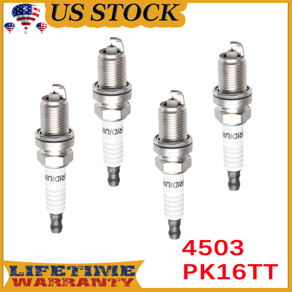 Set of 4 4503 PK16TT Iridium Spark Plug For Acura Audi Buick Dodge Ford Hyundai