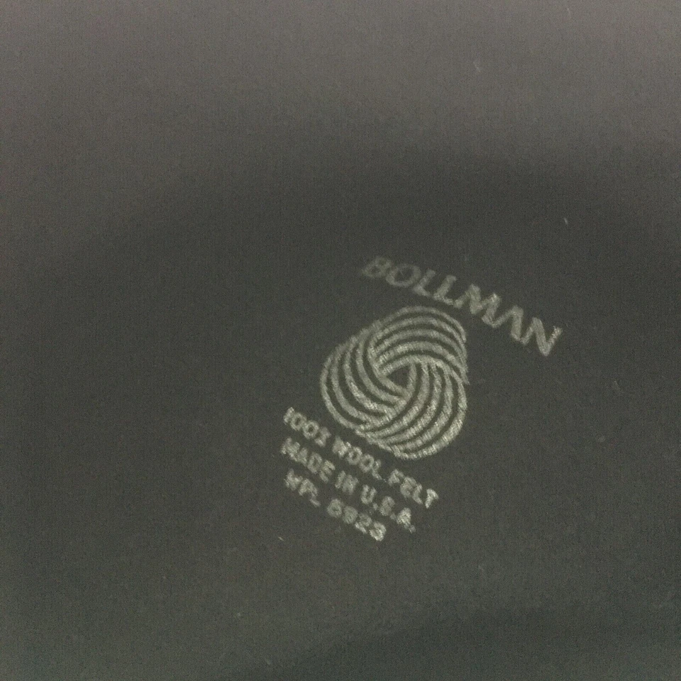 Vintage Women's Bollman Hat 100% Wool Felt Black w/ Bowknot Ribbon Made in USA - Image 4 of 4