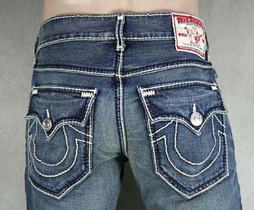 True Religion Jeans Men's Ricky Giant Big T CAVALRY True Religion Jeans Men's Ricky Giant Big T CAVALRY