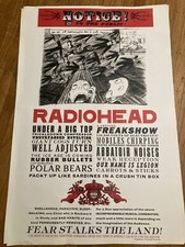 Radiohead Notice To The Public Tour Art Poster 24 X 36, alternative rock
