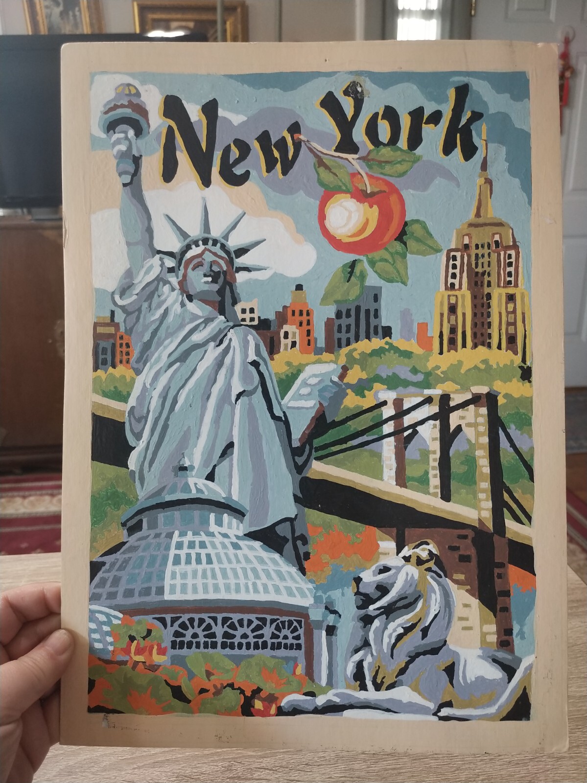 Vintage 1960s New York City, Statue of Liberty paint by number eBay