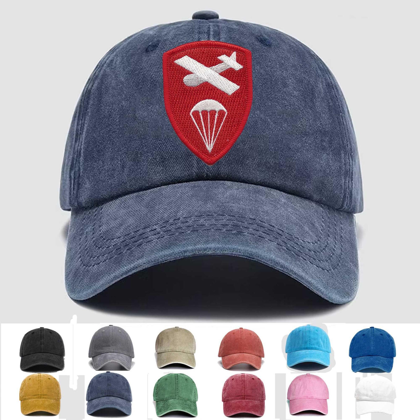 Custom Embroidered Hat Airborne Glider Command, Veteran Cap, Trucker Hat,Gift