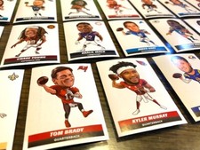 NFL Cartoon Big Heads --2021 Panini NFL Sticker &amp; Card Collection FLAT SHIP!