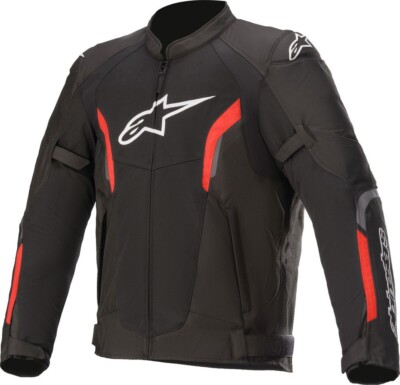 Alpinestars AST Air V2 Motorcycle Jacket Black Red Textile CE Armor M