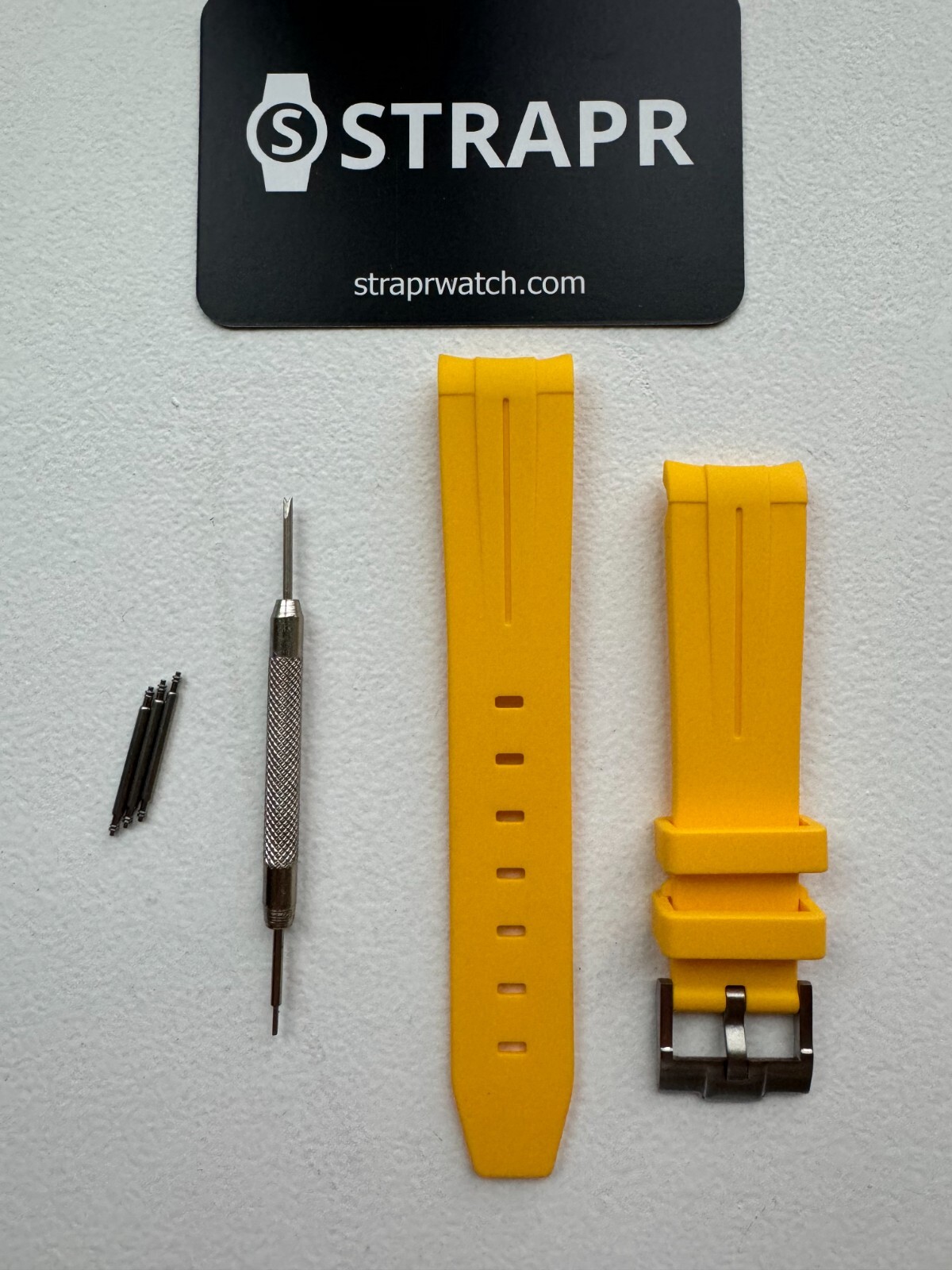 Strap MoonSwatch silicone jaune de qualité supérieure Omega Swatch