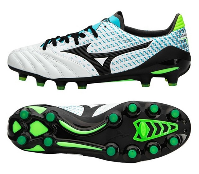 Mizuno Men Morelia Neo II MD Cleats Soccer White Football Spike Boot