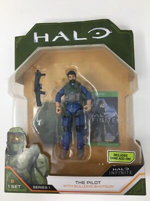 Halo Infinite Series 1 The Pilot With Bulldog Shotgun Action Figure New