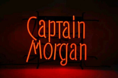 Captain Morgan Original Spiced Rum Neon Sign Beer Bar Wall Decor 17"x14 ...