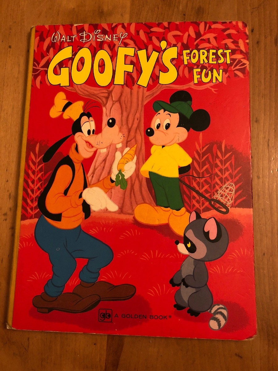 Walt Disney Goofy Forest Fun Book 1973 Golden Book | eBay