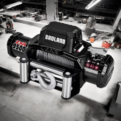 Badland 9500 Lb Heavy Duty Tow Winch ATV SUV Truck Utility Wire