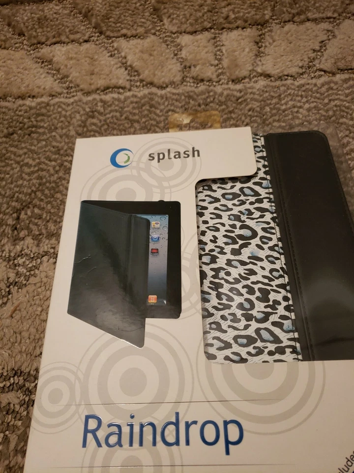 SPLASH Funda de Cuero Gota de Lluvia iPad 2,3,4 Incluye Película Protectora de Pantalla y Lápiz Foto 4 de 4