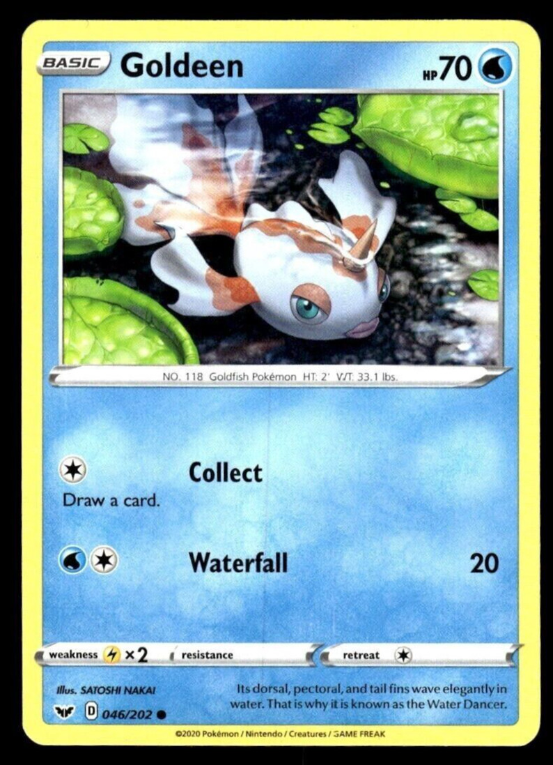 Goldeen Pokemon TCG Card 046/202