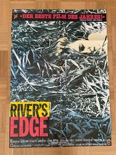Keanu Reeves Dennis Hopper RIVER’S EDGE German one sheet / poster RARE #2