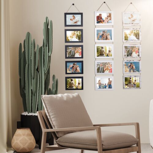 Collage Picture Frames for Wall Decor Hanging 4x6" & 5x7" Photos Frame Display - Picture 32 of 49