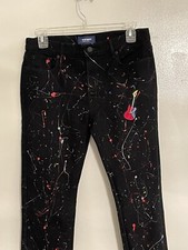 custom designed kids black skinny old navy jeans size 16
