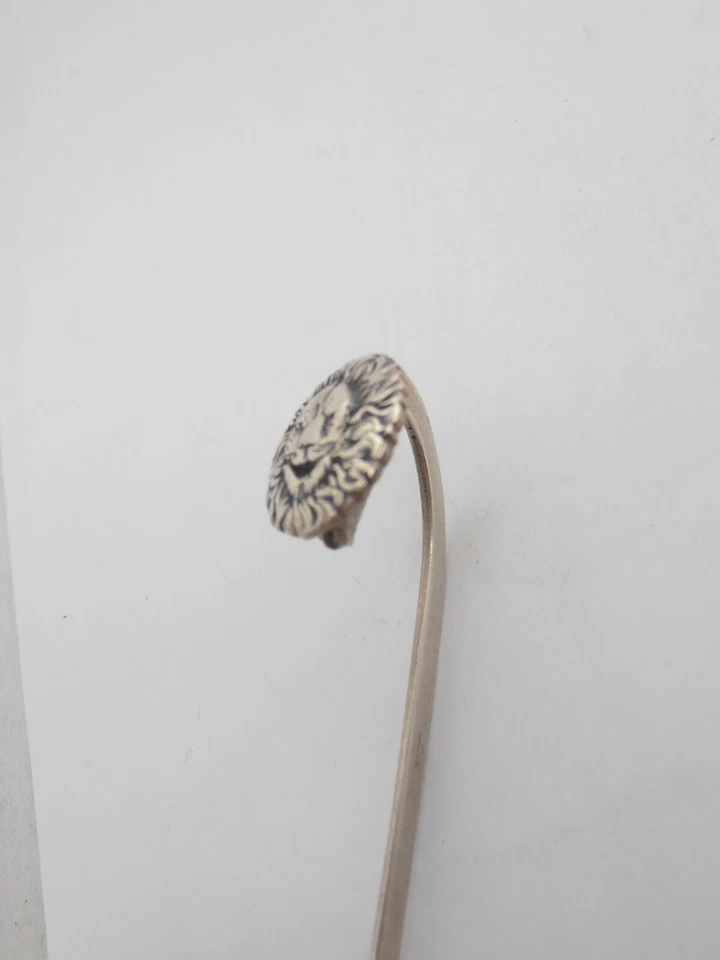 Leone : Segnalibro in Argento 925 - Segnapagina Libro - Segno Zodiacale Zodiaco - Immagine 2 di 3