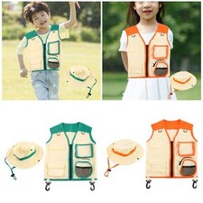 Kids Kit Vest and Hat Set Role Play Costumes Cosplay Costumes for Toddlers